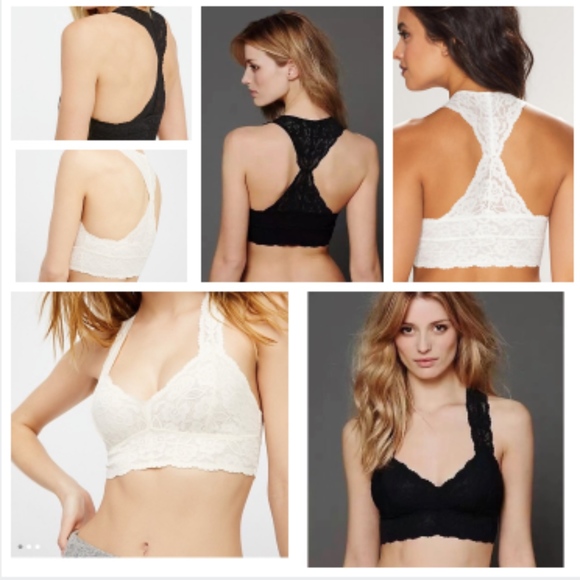 Free People Other - 2 Free people Galloon Lace Racerback Bralettes